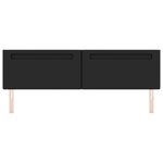 vidaXL Tête de lit Design sobre Noir 200 cm en Similicuir