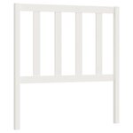vidaXL Tête de lit Blanc 81x4x100 cm Bois massif de pin