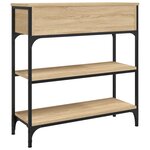 vidaXL Table console chêne sonoma 72 5x25x75 cm bois d'ingénierie