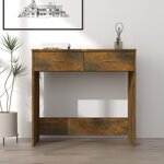 vidaXL Bureau Chêne fumé 80x40x75 cm Bois d'ingénierie