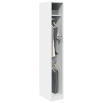 vidaXL Garde-robe Blanc 30x50x200 cm Bois d'ingénierie