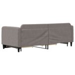 vidaXL Lit de jour avec gigogne et tiroirs sans matelas taupe 80x200cm
