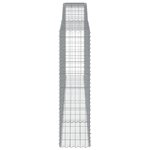 vidaXL Paniers à gabions arqués 6 Pièces 400x50x180/200 cm Fer galvanisé