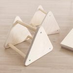 Jeu d'équilibre et motricité Montessori bois naturel et blanc
