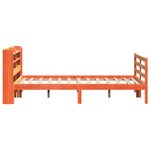 vidaXL Cadre de lit sans matelas cire marron 150x200cm bois pin massif
