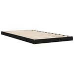 vidaXL Cadre de lit sans matelas noir 100x200 cm bois massif de pin