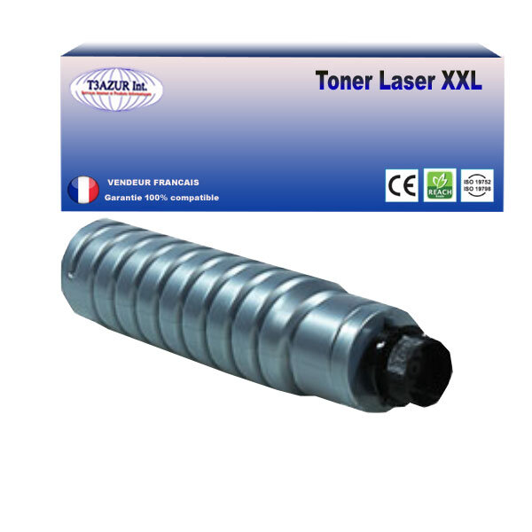 Toner compatible avec ricoh aficio 1013  1013f remplace ricoh type 1250d (885258) -7 000 pages - t3azur