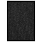 vidaXL Paillasson rayé Anthracite 80x120 cm