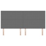 vidaXL Tête de lit Design Simple Gris Clair 200 cm en Tissu Velours Côtelé