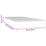 vidaXL Matelas de lit à ressorts ensachés 90x220x20 cm velours