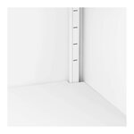 Armoire bureau verrouillable 40 x 91 5 x 102 cm acier blanc 14_0006029