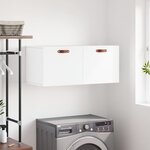 vidaXL Armoire murale blanc 80x36 5x35 cm bois d'ingénierie