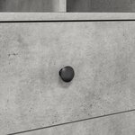 vidaXL Bureau avec rangement en bois d'ingénierie gris béton
