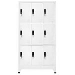 vidaXL Armoire à casiers Blanc 90x45x180 cm Acier