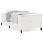 vidaXL Lit Box Spring avec Matelas Crème 90x200 cm Tissu en Corduroy