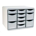 Moule De Classement Storebox Multi 11 Tiroirs Office - Gris Lumière - Exacompta