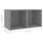 vidaXL Meubles TV 4 Pièces Gris béton 72x35x36 5 cm Bois d'ingénierie