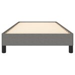 vidaXL Cadre de lit Gris foncé 100 x 200 cm Tissu