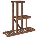 vidaXL Support à fleurs 81x25x75 5 cm bois massif de sapin