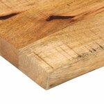 vidaXL Dessus de table 70x30x2 5 cm bord vif bois massif manguier brut