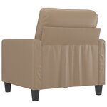 vidaXL Fauteuil Cappuccino 60 cm Similicuir
