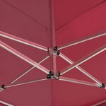 vidaXL Tente de réception pliable Aluminium 6x3 m Bordeaux