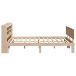 vidaXL Cadre de lit avec tête de lit 120x200 cm bois de pin massif