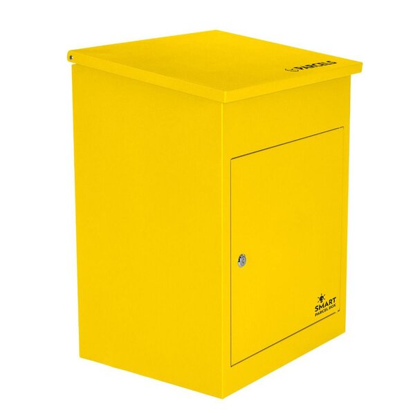 Boîte à colis moyenne 1 porte Jaune à accès frontal Acier galvanisé SMART PARCEL BOX®