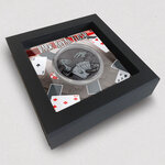 Pièce de monnaie en Argent 20 Dollars g 93.3 (3 oz) Millésime 2022 You Can't Cheat Death DARK ROYAL FLUSH