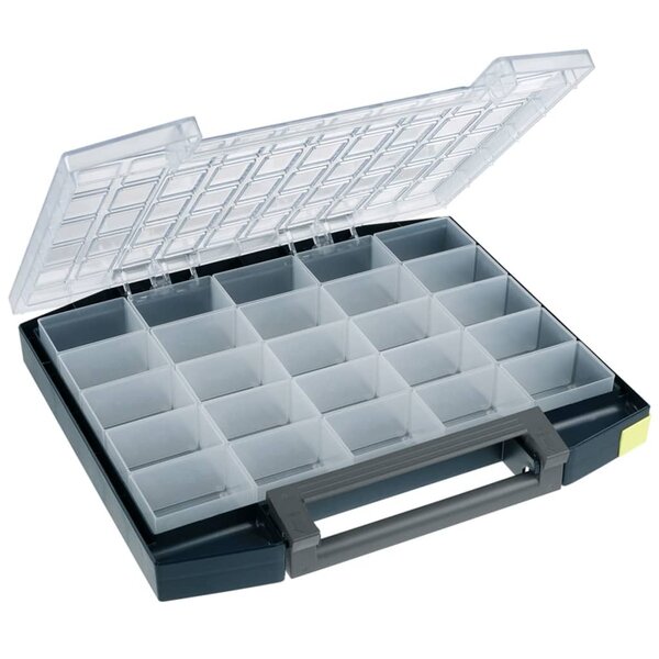 Mallette de rangement avec 25 inserts boxxser 55 5x10 raaco 134873