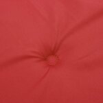 vidaXL Coussin de banc de jardin rouge 200x50x4 cm tissu oxford