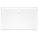 vidaXL Receveur de douche rectangulaire ABS Blanc 80x120 cm