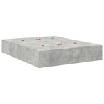 Cadre de lit de rangement vidaXL Gris béton 140x200 cm