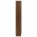 vidaXL Armoire à vitrine Chêne brun 82 5x30 5x185 5cm Bois ingénierie