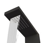 vidaXL Système de panneau de douche Aluminium Noir