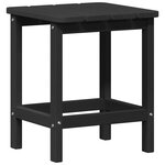 vidaXL Table d'appoint Adirondack Noir 38x38x45 cm HDPE
