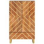 vidaXL Buffet marron et noir 60x33 5x100 cm bois massif de manguier