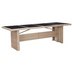 Salon de jardin meuble d'extérieur ensemble de mobilier avec coussins 9 pièces résine tressée beige 02_0018327