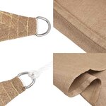 vidaXL Voile d'ombrage 160 g/m² Taupe 4/5x4 m PEHD