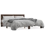 vidaXL Cadre de lit sans matelas chêne marron 180x200 cm