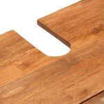 vidaXL Ensemble d'armoires de bain 4 Pièces marron noir bois de manguier