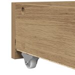 vidaXL Lit banquette Chêne artisanal Bois d'ingénierie 90 x 200 cm