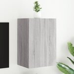 vidaXL Meuble TV mural sonoma gris 40 5x30x60 cm bois d'ingénierie