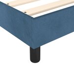vidaXL Cadre de lit sans matelas bleu foncé 140x200 cm velours