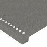 vidaXL Cadre de lit sans matelas gris foncé 90x190 cm tissu