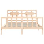 vidaXL Cadre de lit sans matelas bois de pin massif
