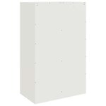 vidaXL Buffet blanc 67x39x107 cm acier