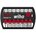 Wiha ensemble d'embouts ty torx 8 pièces bitbuddy 49 mm