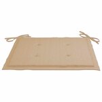 vidaXL Chaises pliables d'extérieur lot de 4 et coussins Bois d'acacia