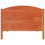 vidaXL Cadre de lit sans matelas cire marron 75x190 cm bois pin massif